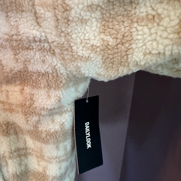 NWT Gilli Beige/Cream Sherpa Jacket, Size 1X - Picture 9 of 14